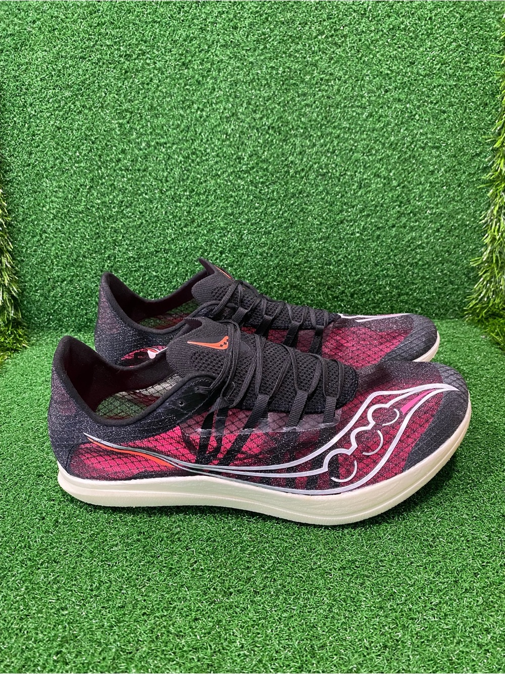 Saucony Terminal VT Spikes Men's Track Shoes S19101-85 Black/Vizi Sz 11.5 Womens